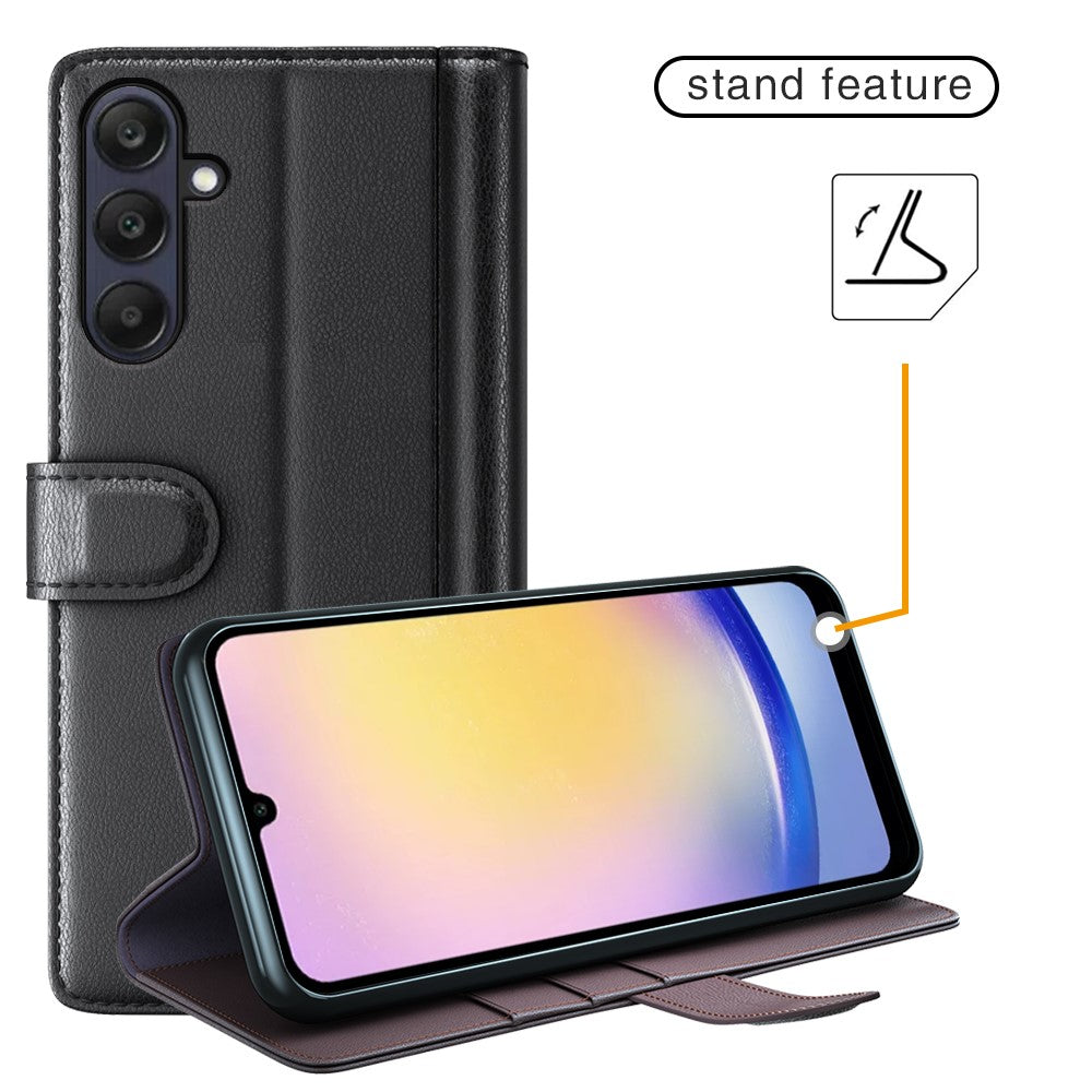 Galaxy A26 5G Echtleder Hülle mit Kartenfach