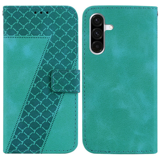 Galaxy A26 5G Leder-Wallet-Hülle – Mit Prägung & Ständer