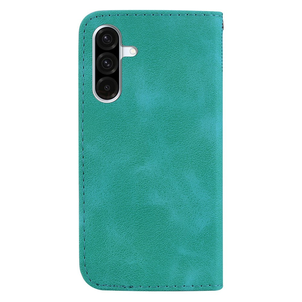 Galaxy A26 5G Leder-Wallet-Hülle – Mit Prägung & Ständer