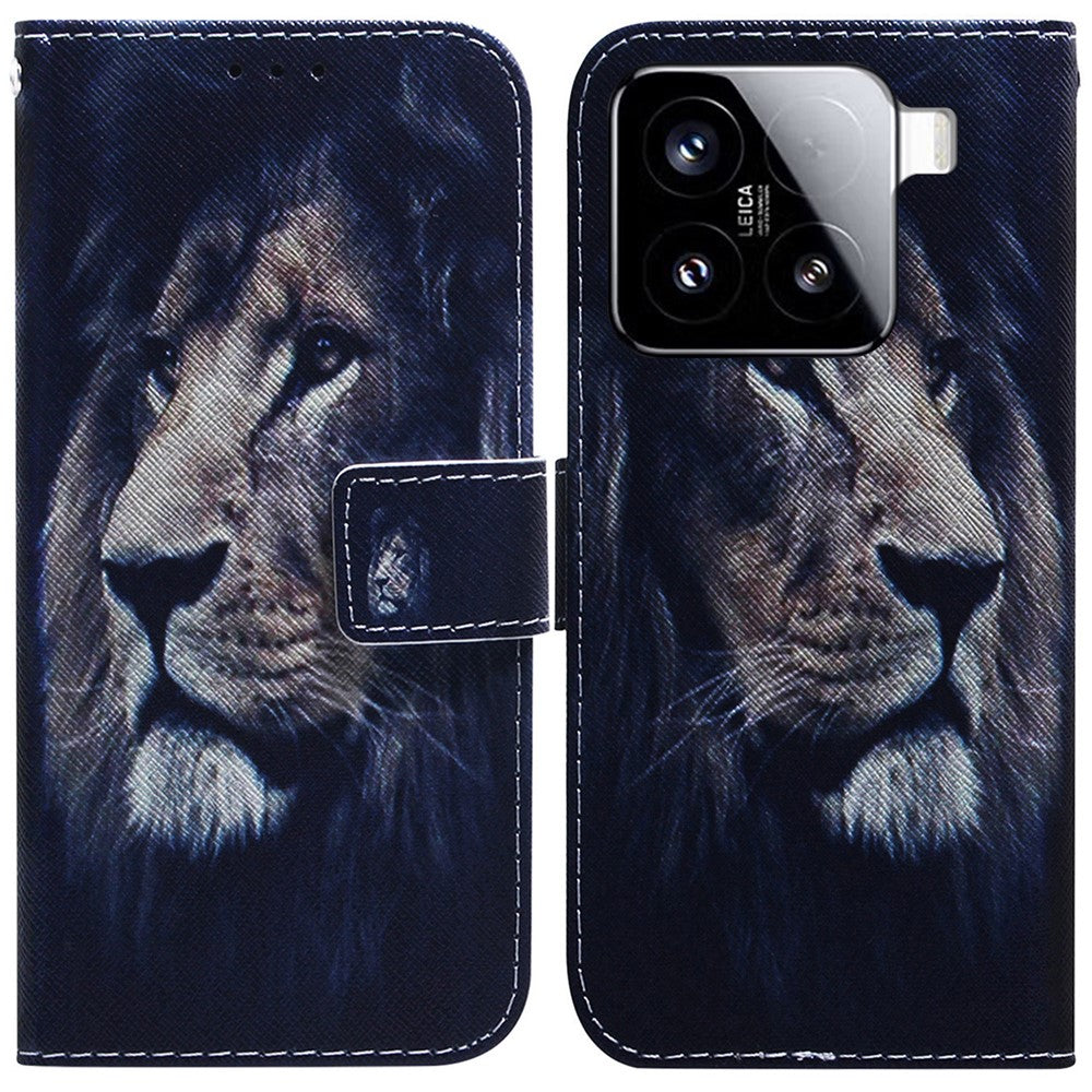 For Xiaomi 15 Wallet Case Pattern Print Leather Phone Cover