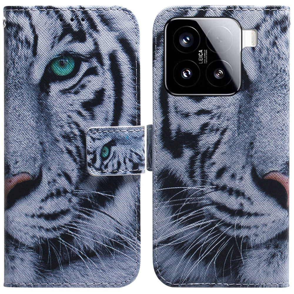 For Xiaomi 15 Wallet Case Pattern Print Leather Phone Cover