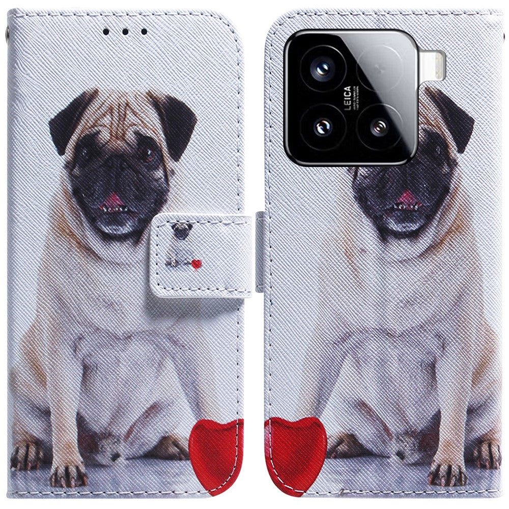 For Xiaomi 15 Wallet Case Pattern Print Leather Phone Cover