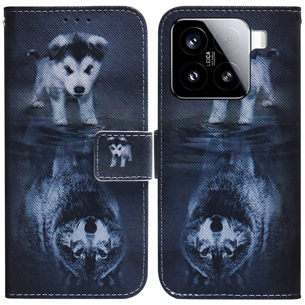 For Xiaomi 15 Wallet Case Pattern Print Leather Phone Cover