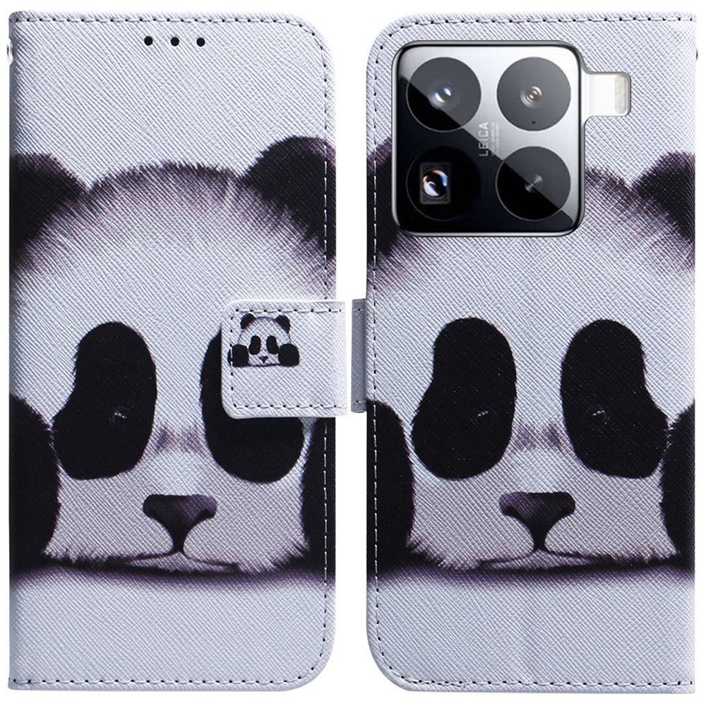 For Xiaomi 15 Pro Wallet Case Pattern Print Leather Phone Cover