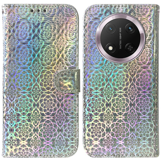 Honor X60 Pro 5G / Honor X9c 5G / Honor Magic7 Lite 5G Handyhülle – X9c 5G / X60 Pro 5G Standhülle Dazzling Flower Leder