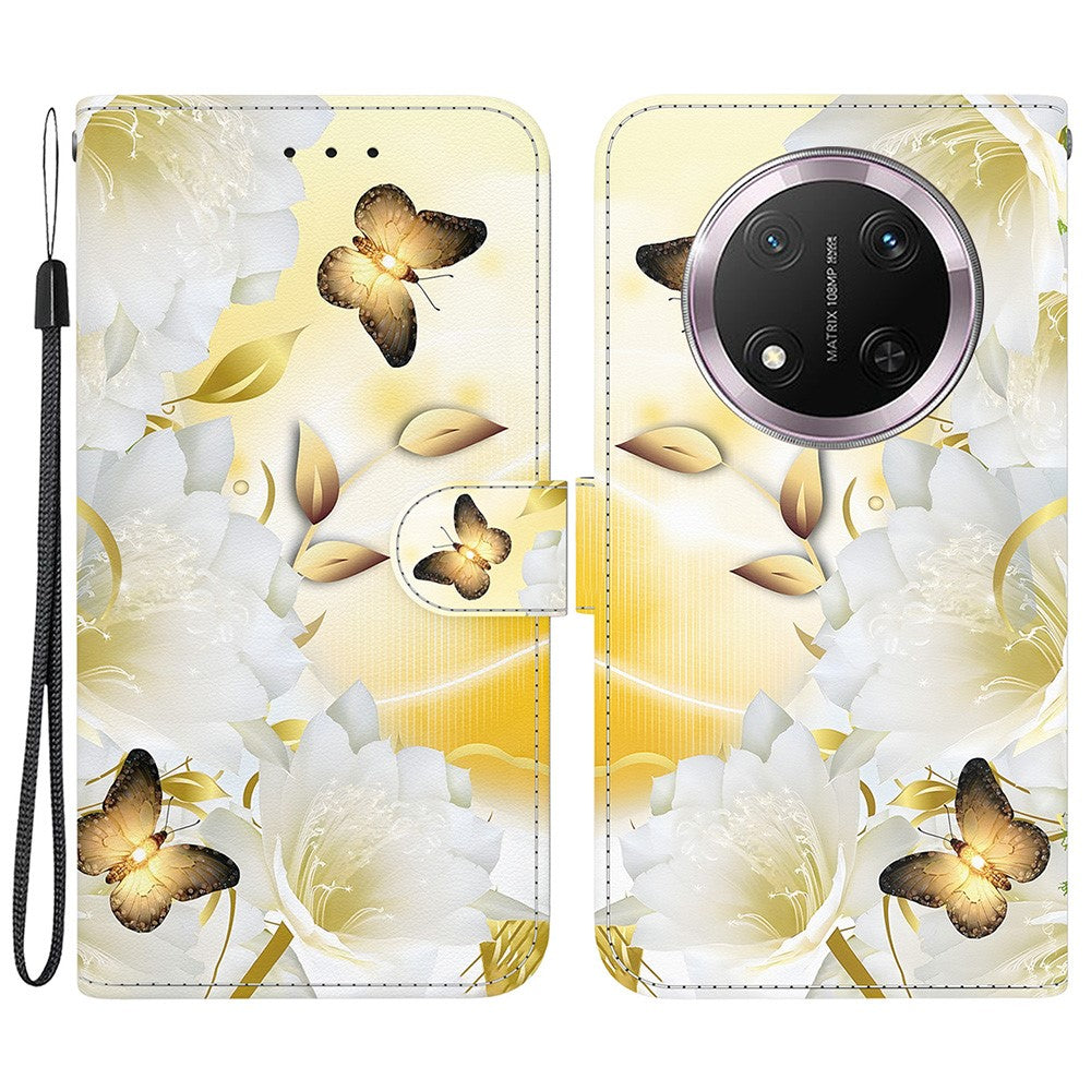 For Honor Magic7 Lite 5G / X9c 5G / X60 Pro 5G Wallet Phone Case Anti-Drop Leather Flip Cover Pattern Printing
