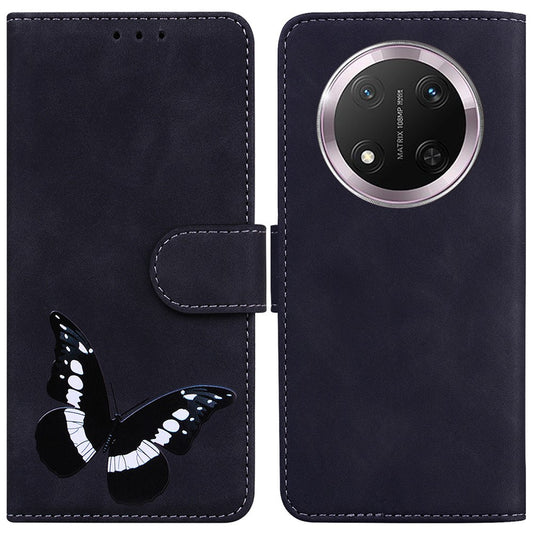 Honor X60 Pro 5G / Honor X9c 5G / Honor Magic7 Lite 5G Handyhülle – X9c 5G / X60 Pro 5G Standhülle PU-Leder mit Schmetterlingsdruck