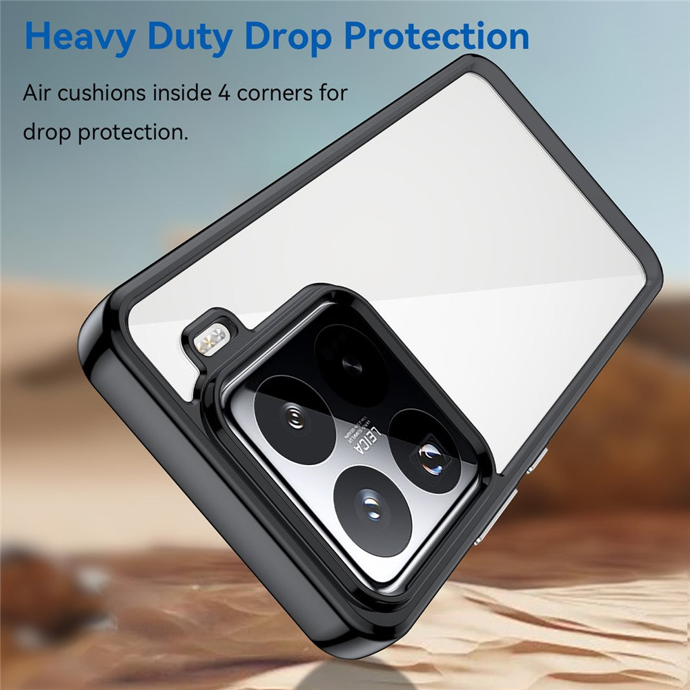 For Xiaomi 15 Pro Case TPU + Acrylic Protective Clear Phone Cover