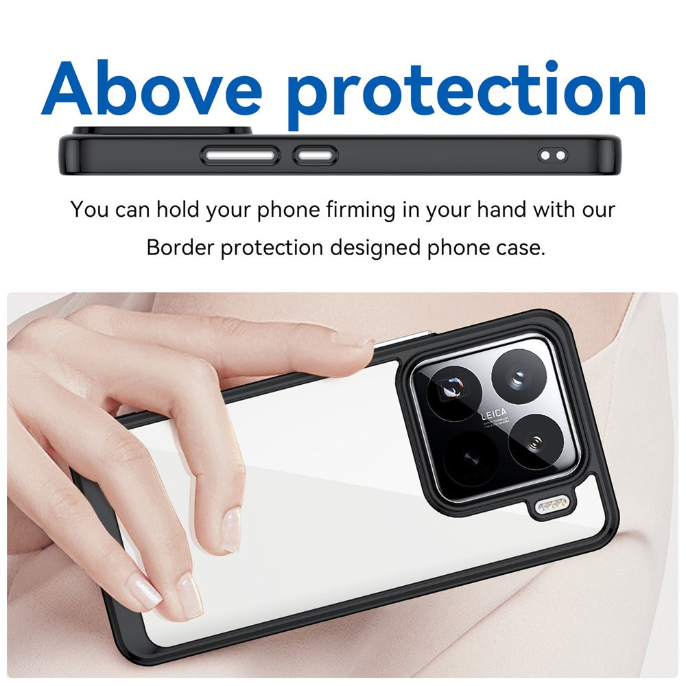 For Xiaomi 15 Pro Case TPU + Acrylic Protective Clear Phone Cover