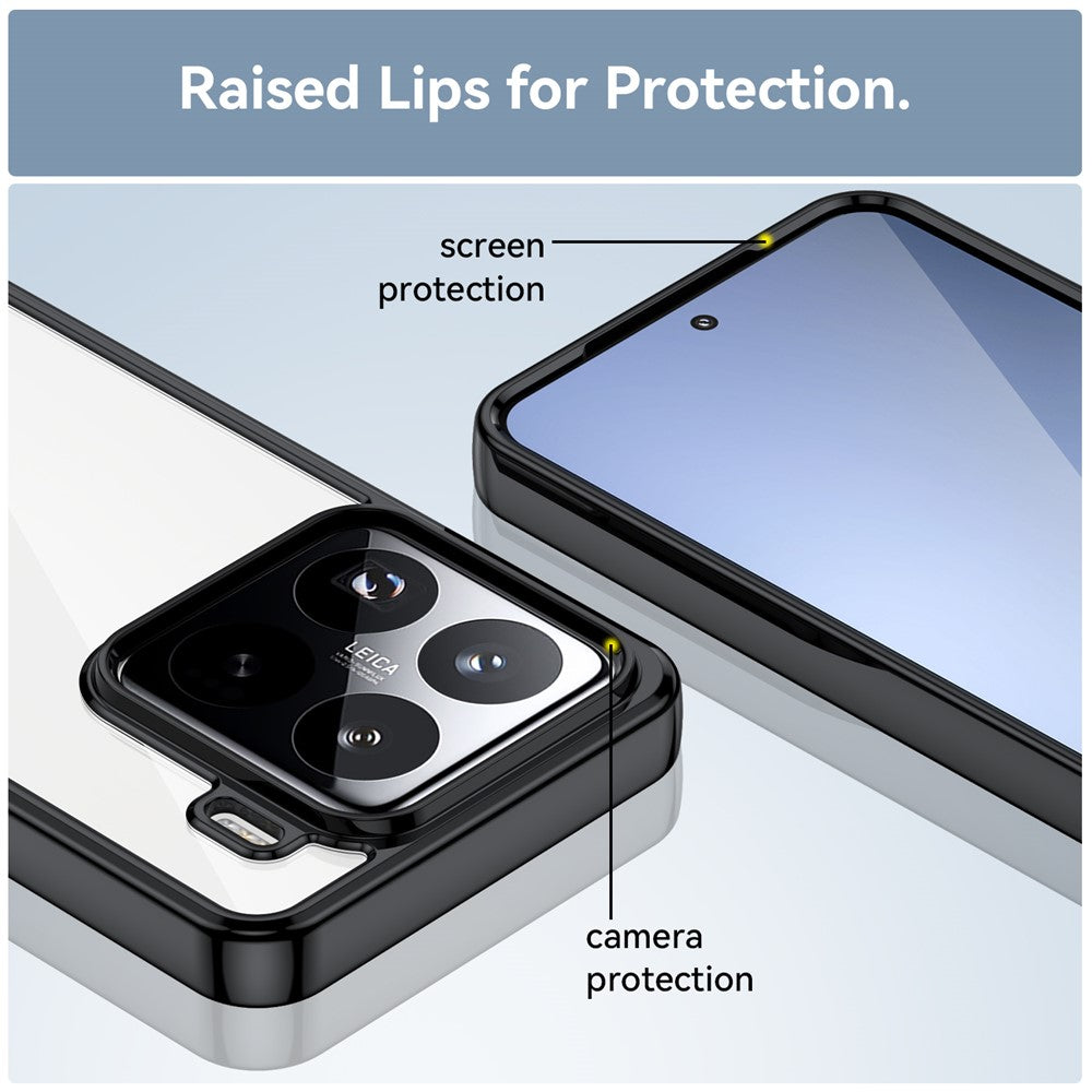 For Xiaomi 15 Pro Case TPU + Acrylic Protective Clear Phone Cover