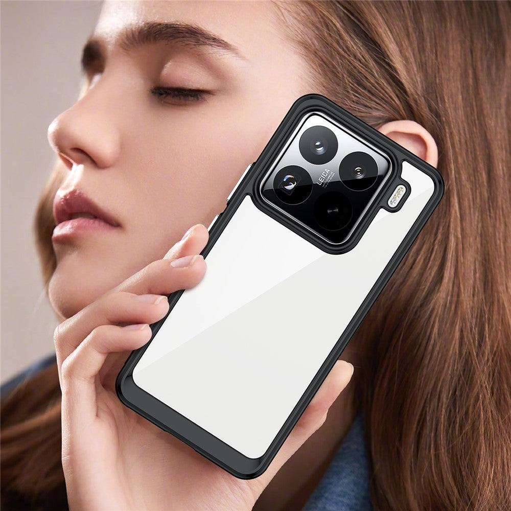 For Xiaomi 15 Pro Case TPU + Acrylic Protective Clear Phone Cover