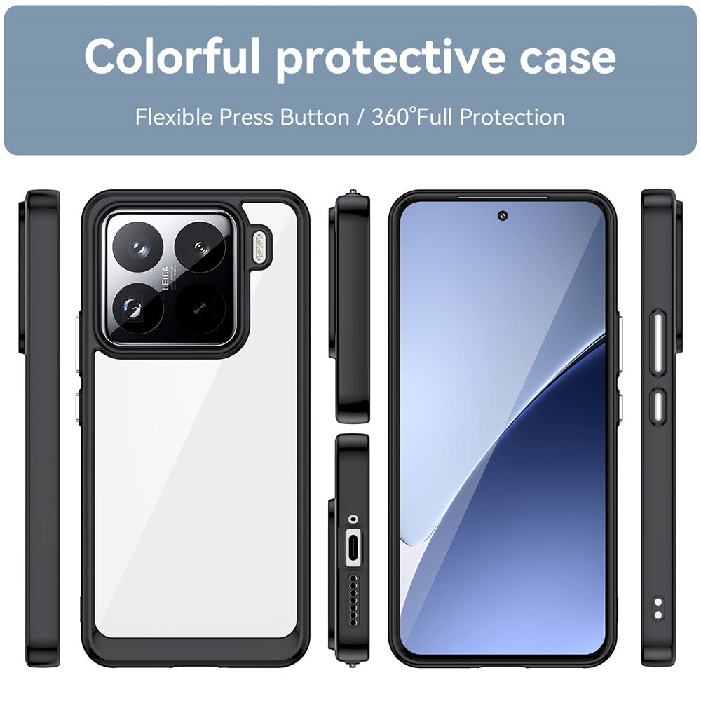 For Xiaomi 15 Pro Case TPU + Acrylic Protective Clear Phone Cover