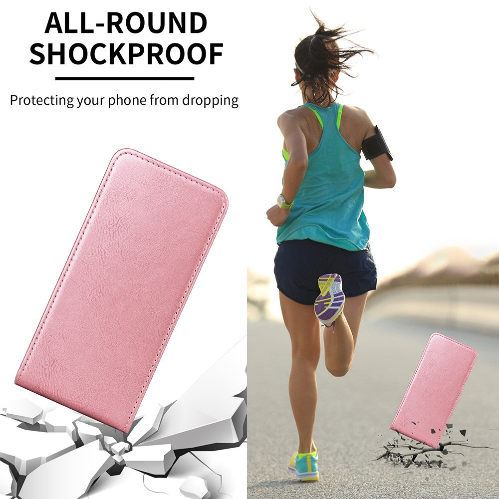 For Xiaomi Redmi Note 14 5G Case with Card Slot Magnetic Vertical Flip Leather Phone Cover