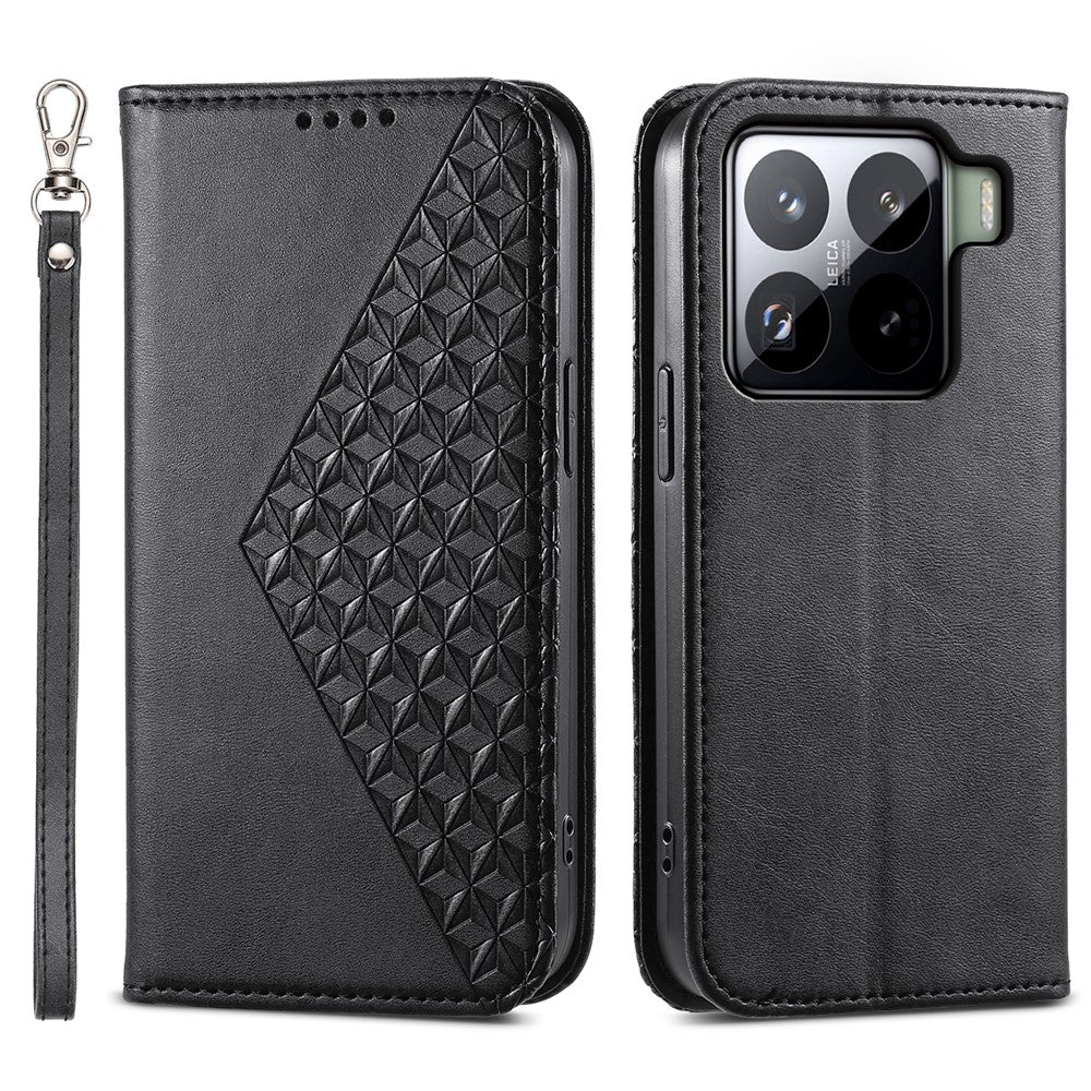 For Xiaomi 15 Pro Case Calf Texture PU Leather Phone Cover with Wallet