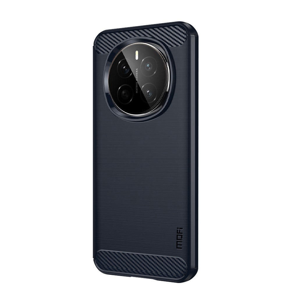 MOFI For Honor Magic7 5G Back Cover  Brushed Carbon Fiber Texture Soft TPU Case