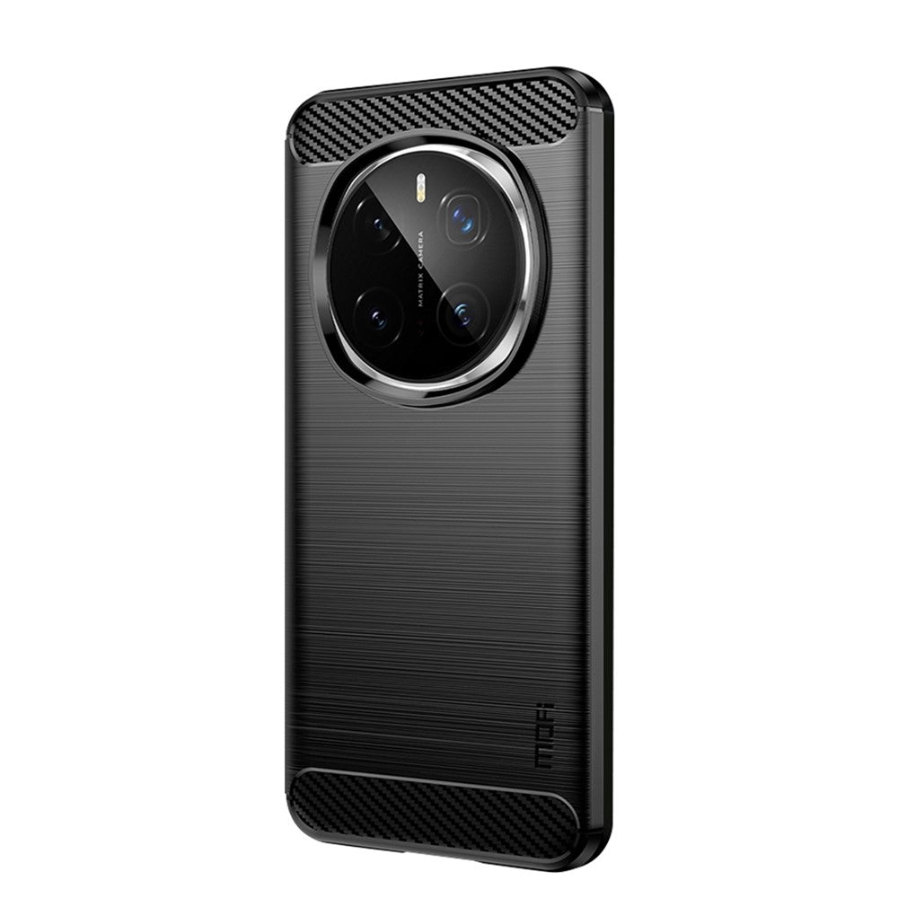 MOFI For Honor Magic7 Pro 5G Back Cover  Brushed Carbon Fiber Texture Soft TPU Case