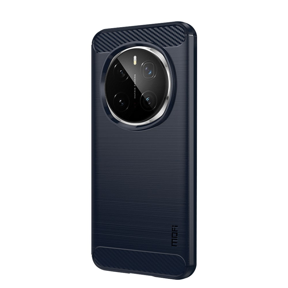 MOFI For Honor Magic7 Pro 5G Back Cover  Brushed Carbon Fiber Texture Soft TPU Case