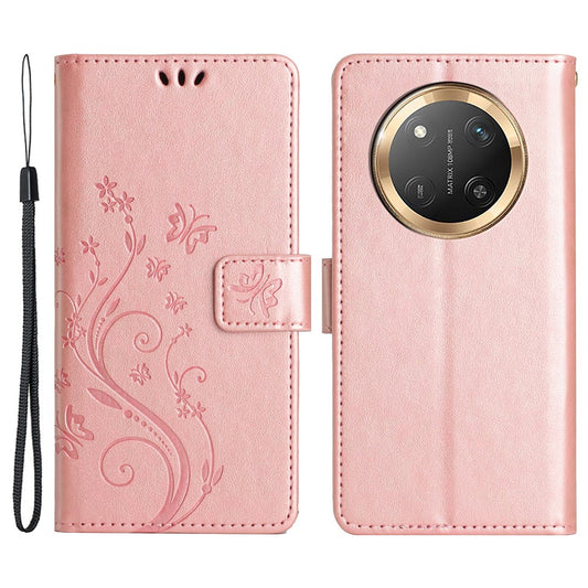 Honor X60 Pro 5G / Honor X9c 5G / Honor Magic7 Lite 5G Handyhülle – X9c 5G / X60 Pro 5G PU-Leder mit Riemen