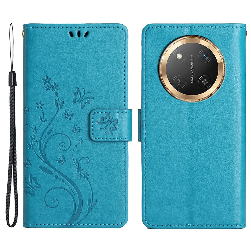 For Honor Magic7 Lite 5G / X9c 5G / X60 Pro 5G Case PU Leather Phone Wallet Cover with Strap