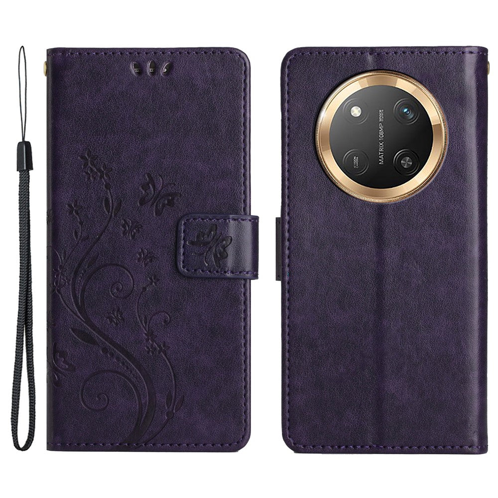 For Honor Magic7 Lite 5G / X9c 5G / X60 Pro 5G Case PU Leather Phone Wallet Cover with Strap