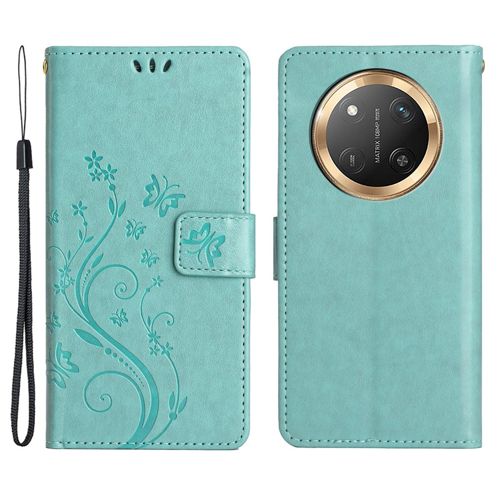 For Honor Magic7 Lite 5G / X9c 5G / X60 Pro 5G Case PU Leather Phone Wallet Cover with Strap