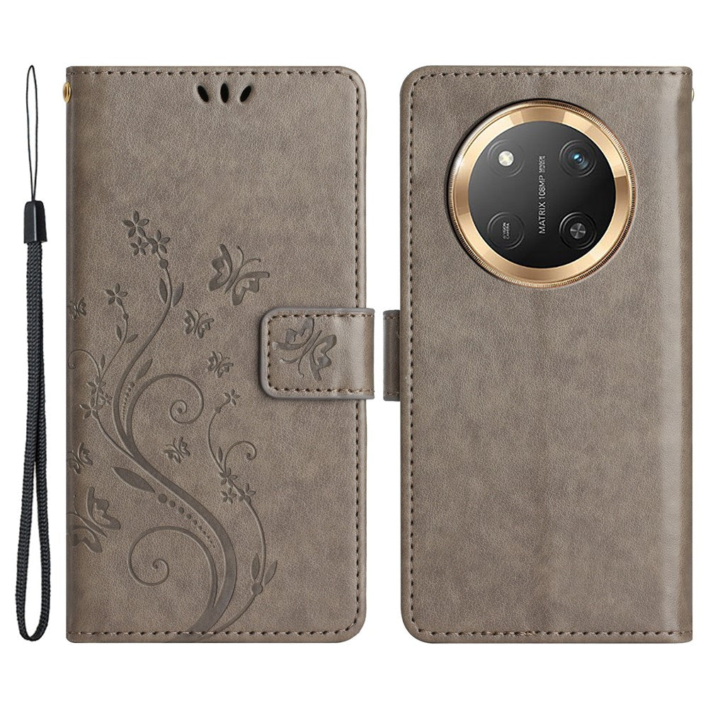 For Honor Magic7 Lite 5G / X9c 5G / X60 Pro 5G Case PU Leather Phone Wallet Cover with Strap