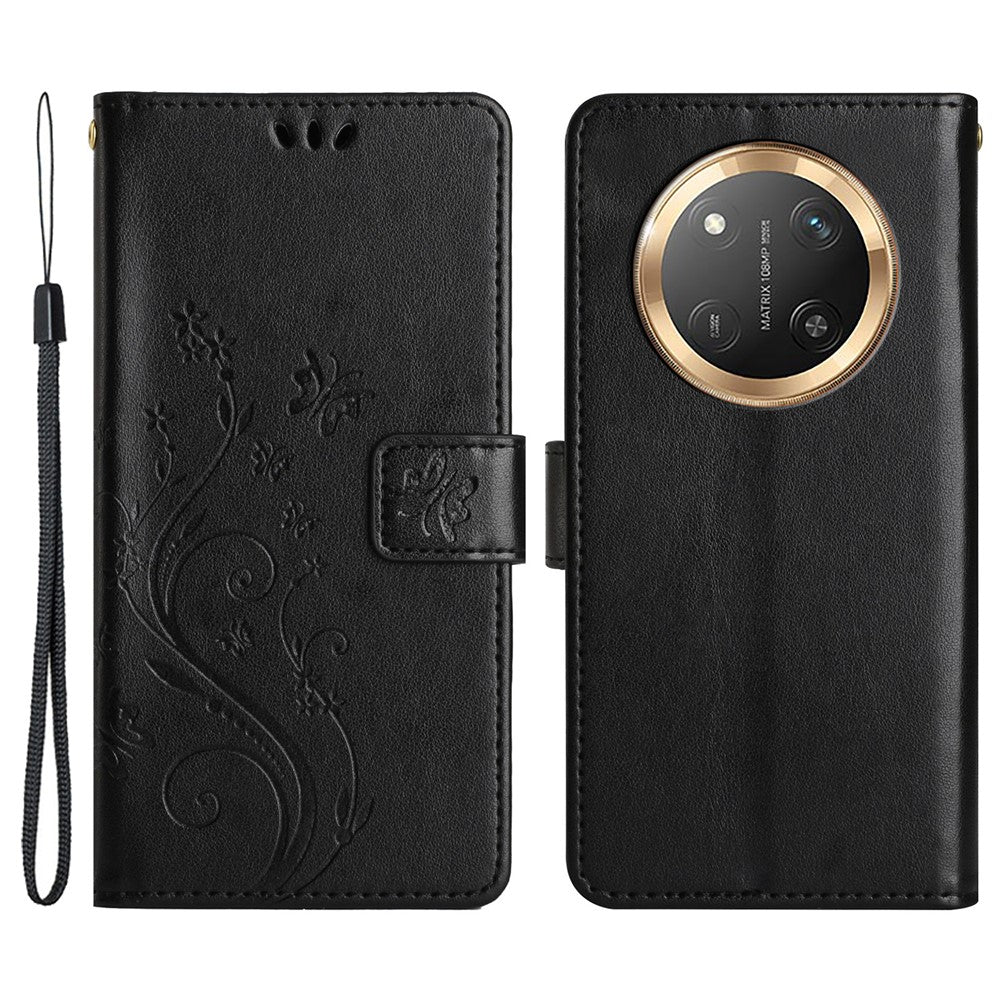 For Honor Magic7 Lite 5G / X9c 5G / X60 Pro 5G Case PU Leather Phone Wallet Cover with Strap