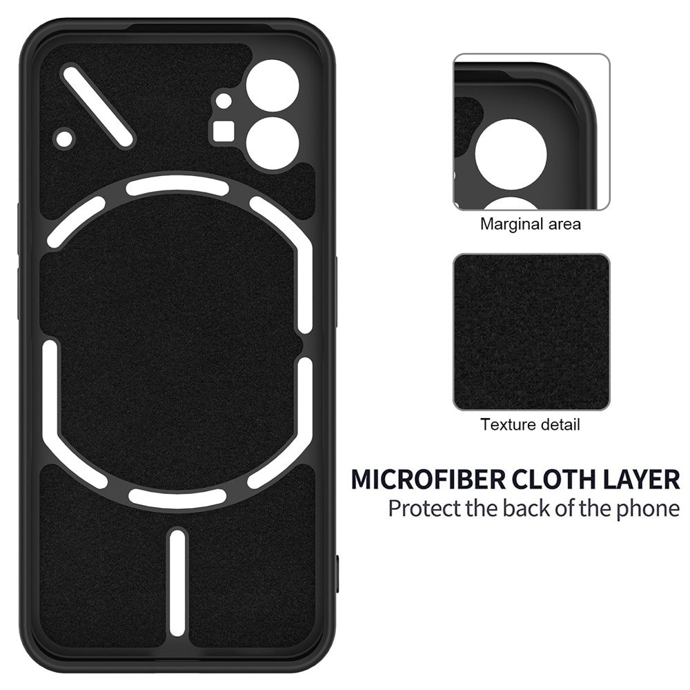 For Nothing phone (1) 5G Shockproof Silicone Mobile Phone Case Anti-scratch Cell Phone Cover with Strap