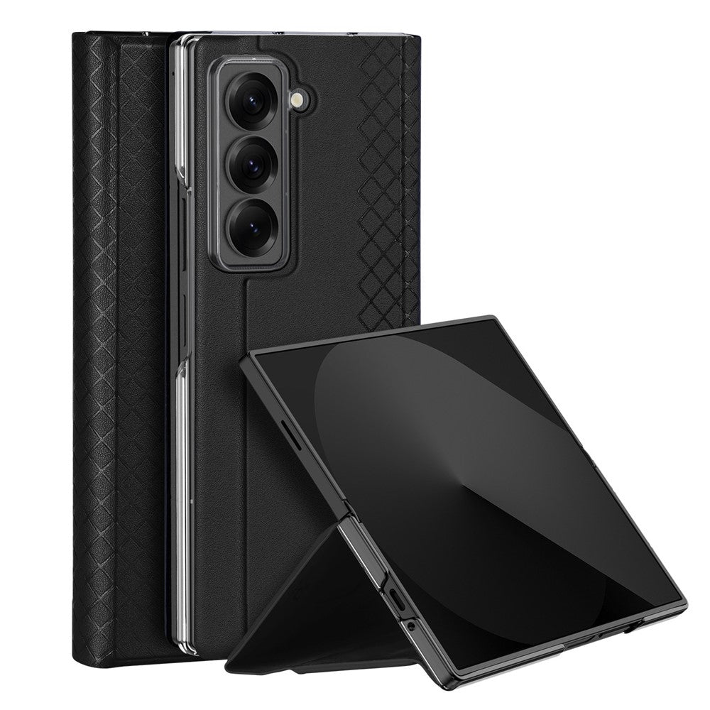 DUX DUCIS For Samsung Galaxy Z Fold Special Cases with Card Slot  Bril Series Leather Phone Cover Stand