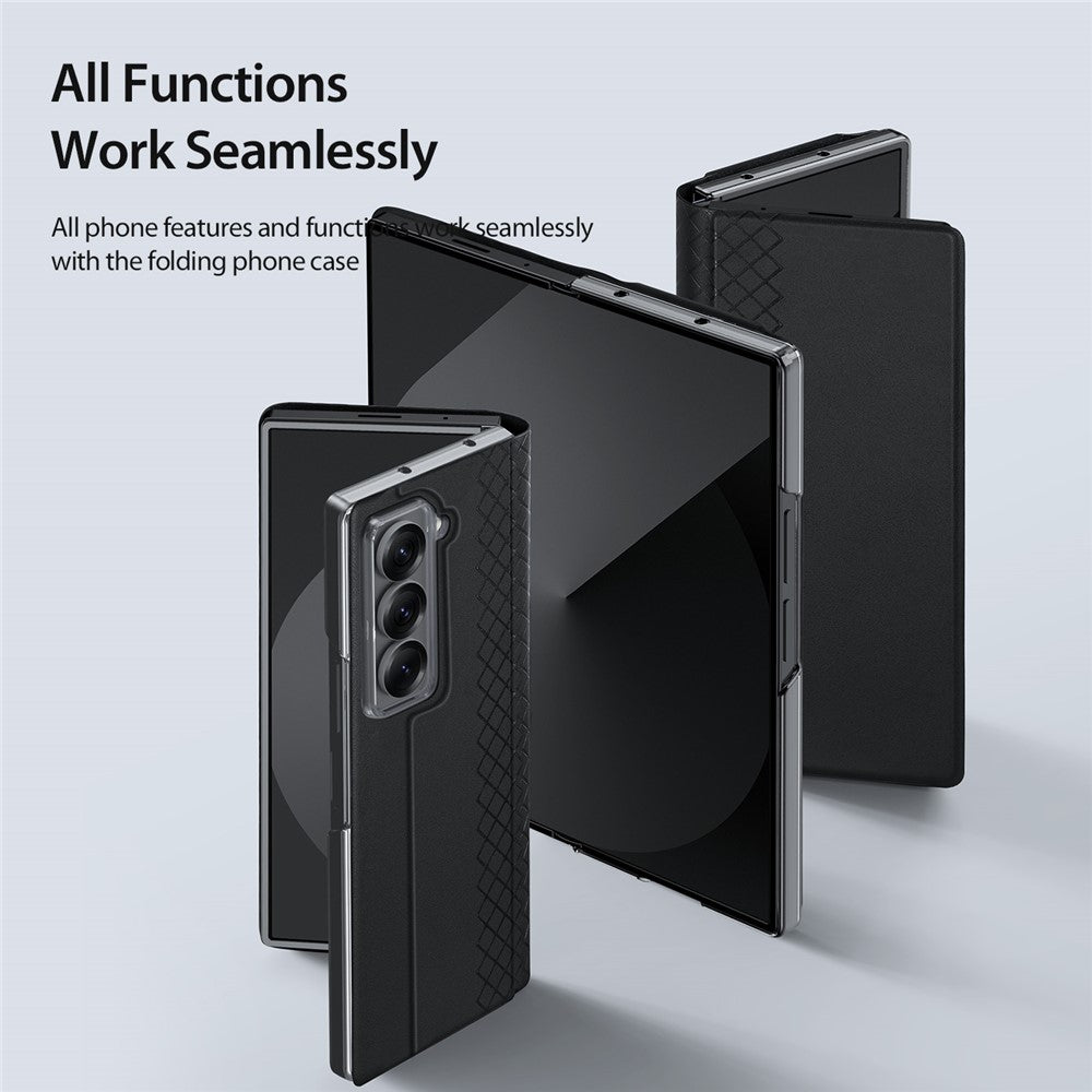 DUX DUCIS For Samsung Galaxy Z Fold Special Cases with Card Slot  Bril Series Leather Phone Cover Stand