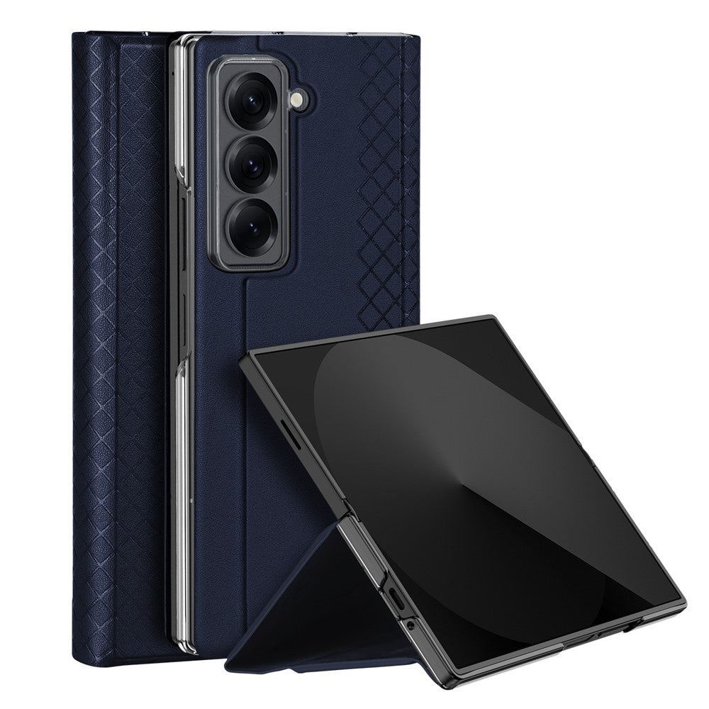 DUX DUCIS For Samsung Galaxy Z Fold Special Cases with Card Slot  Bril Series Leather Phone Cover Stand