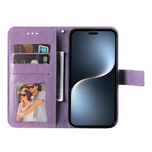 Honor Magic7 Pro 5G Handyhülle – mit Blumenmuster, PU-Leder, Brieftaschenständer