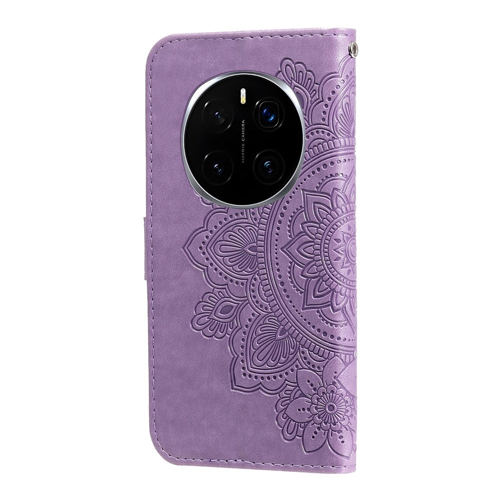 For Honor Magic7 Pro 5G Case Floral Pattern PU Leather Wallet Stand Phone Cover