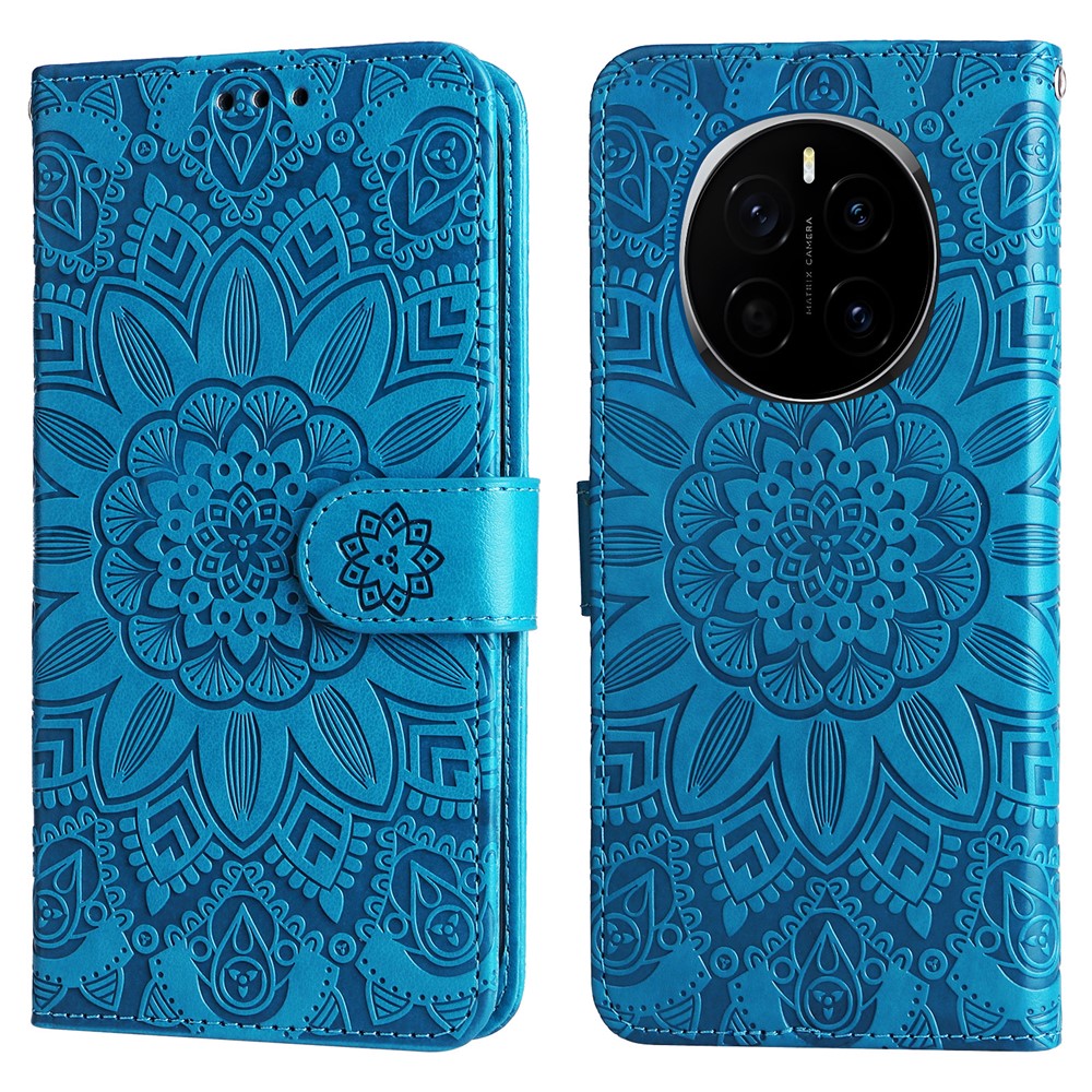 For Honor Magic7 5G Case Sunflower Imprint Leather Wallet Phone Cover