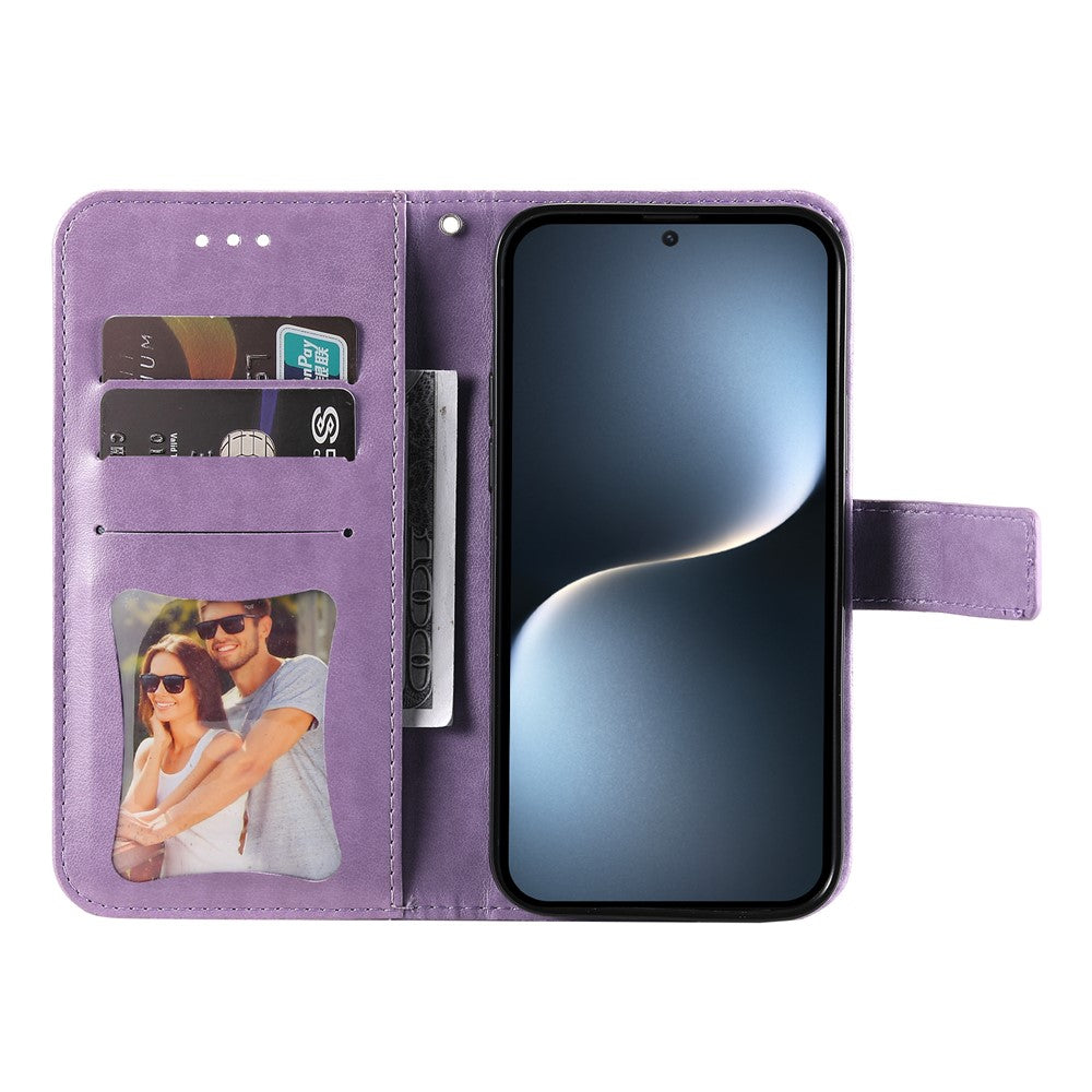 For Honor Magic7 5G Case Floral Pattern PU Leather Wallet Stand Phone Cover