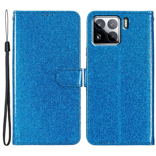 Xiaomi 15 Handyhülle – Brieftaschen- aus glitzerndem, kratzfestem Leder mit Ständer