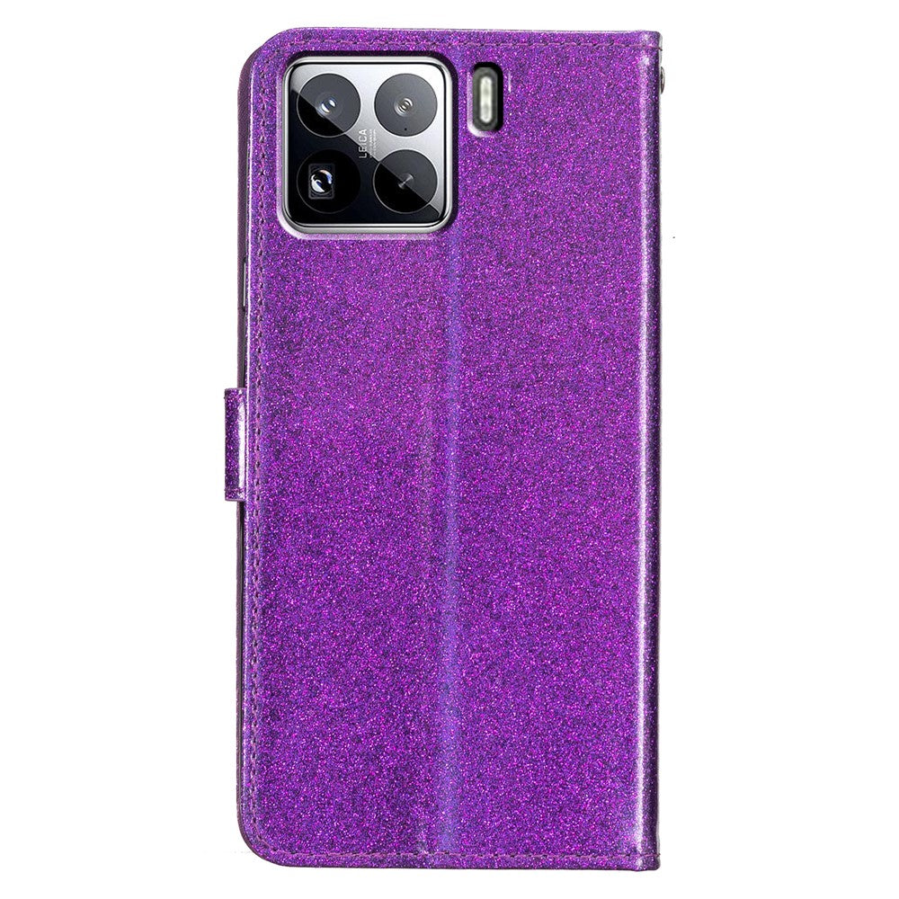 For Xiaomi 15 Wallet Case Glitter Anti-Scratch Leather Phone Cover Stand