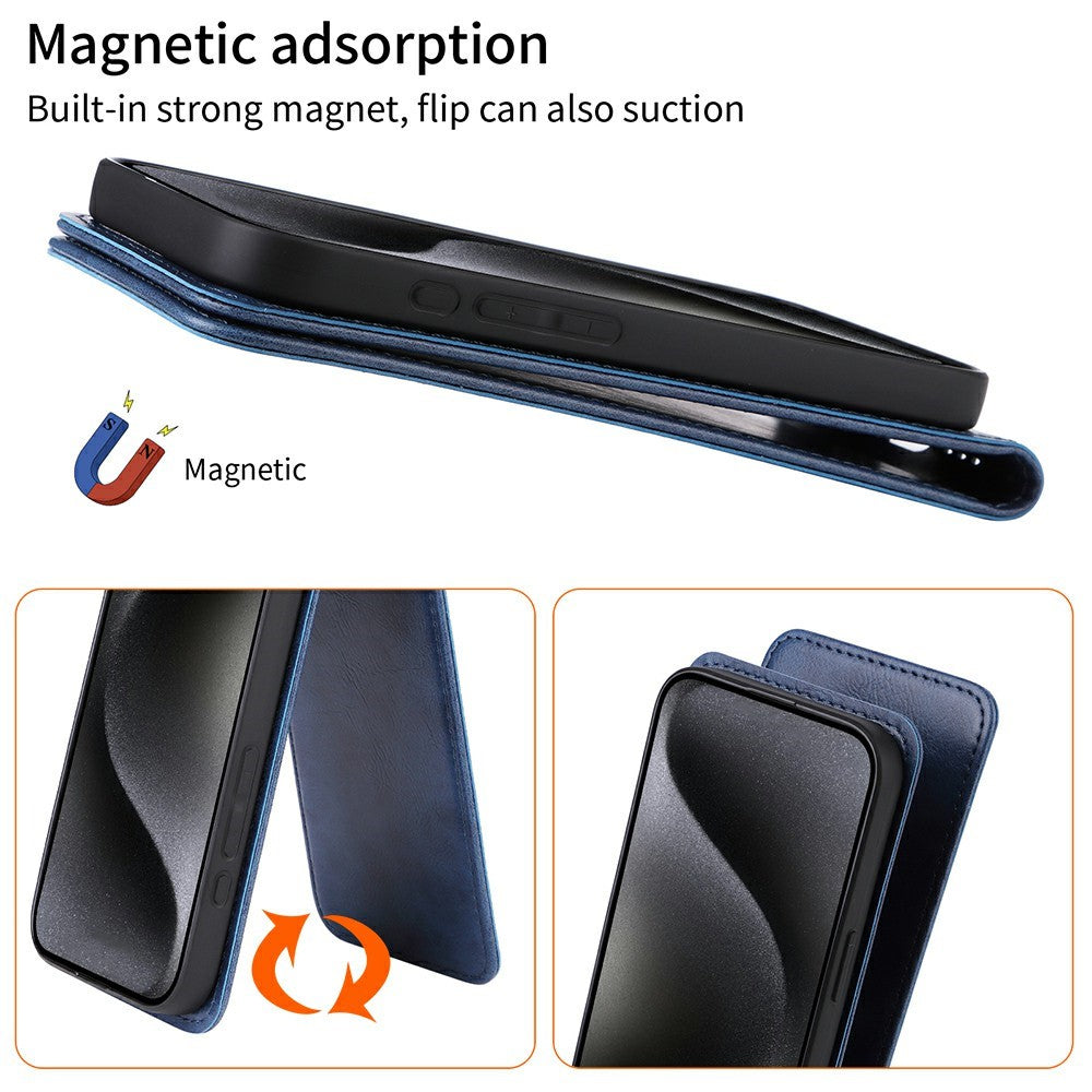 Nothing Phone (1) 5G Wallet-Handyhülle – Magnetische & vertikale Klapphülle, aus Leder, mit Kartenfach