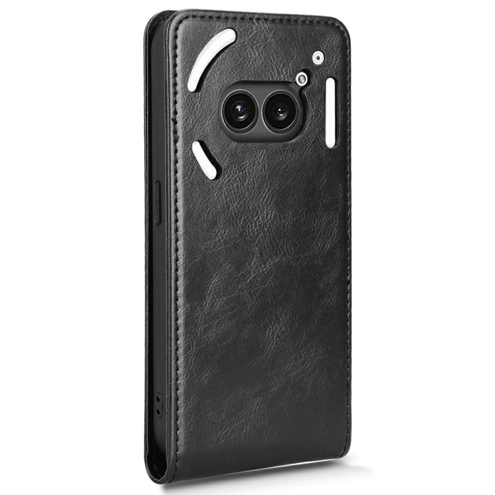 Nothing Phone (2a) Wallet-Handyhülle – Magnetische & vertikale Klapphülle, aus Leder, mit Kartenfach