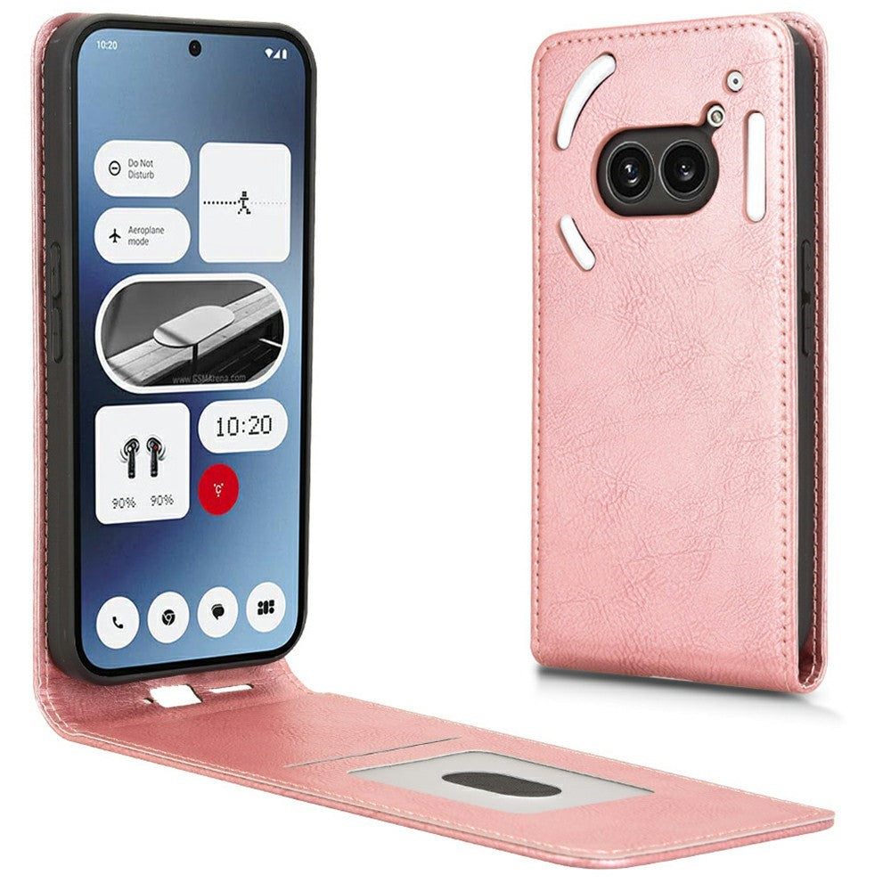 Nothing Phone (2a) Wallet-Handyhülle – Magnetische & vertikale Klapphülle, aus Leder, mit Kartenfach