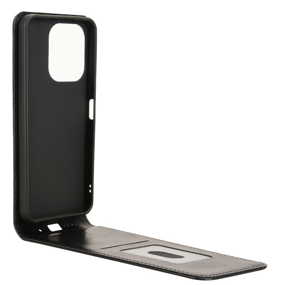 Phone Case For Xiaomi Redmi 13 4G / Note 13R 5G / Poco M6 4G Magnetic Vertical Flip Leather Cover with Card Slot