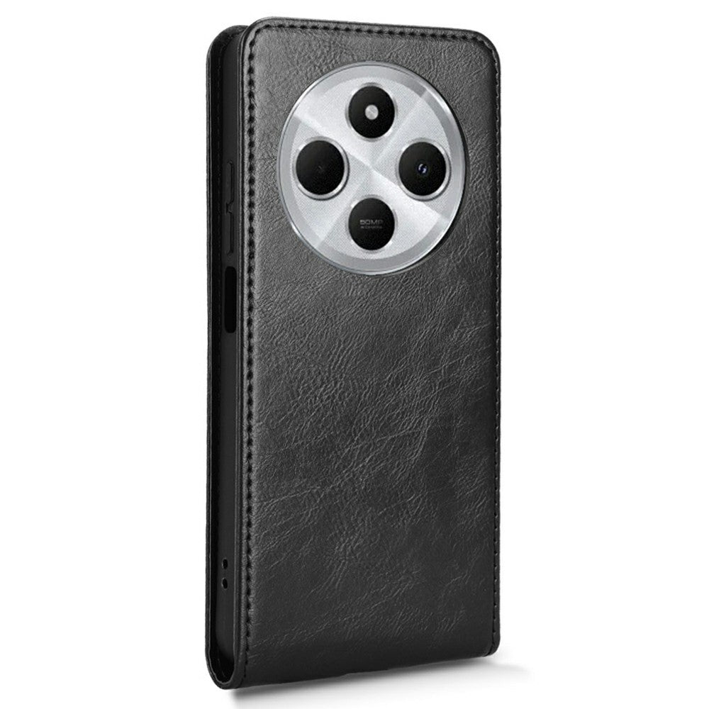 For Xiaomi Redmi 14C 4G / 14R 5G Case with Card Slot  Magnetic Vertical Flip Leather Phone Cover