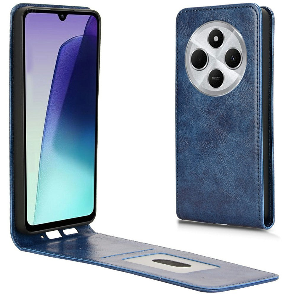 For Xiaomi Redmi 14C 4G / 14R 5G Case with Card Slot  Magnetic Vertical Flip Leather Phone Cover