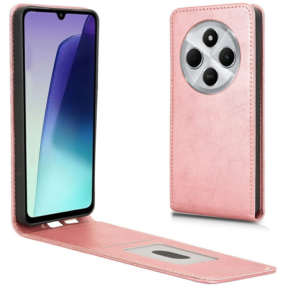 For Xiaomi Redmi 14C 4G / 14R 5G Case with Card Slot  Magnetic Vertical Flip Leather Phone Cover