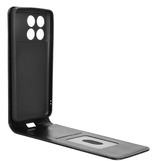 For Xiaomi Poco X6 Pro 5G  /  Redmi K70E 5G Case with Card Slot Magnetic Vertical Flip Leather Phone Cover