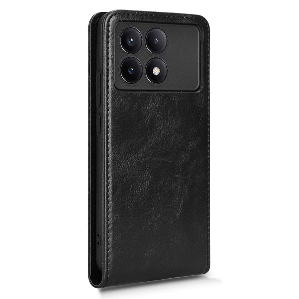 For Xiaomi Poco X6 Pro 5G  /  Redmi K70E 5G Case with Card Slot Magnetic Vertical Flip Leather Phone Cover