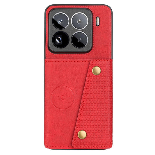 Xiaomi 15 Pro Handyhülle – mit Kartenfächern, Ständer, Leder + TPU