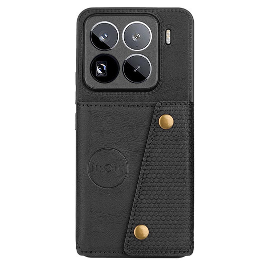 Xiaomi 15 Pro Handyhülle – mit Kartenfächern, Ständer, Leder + TPU