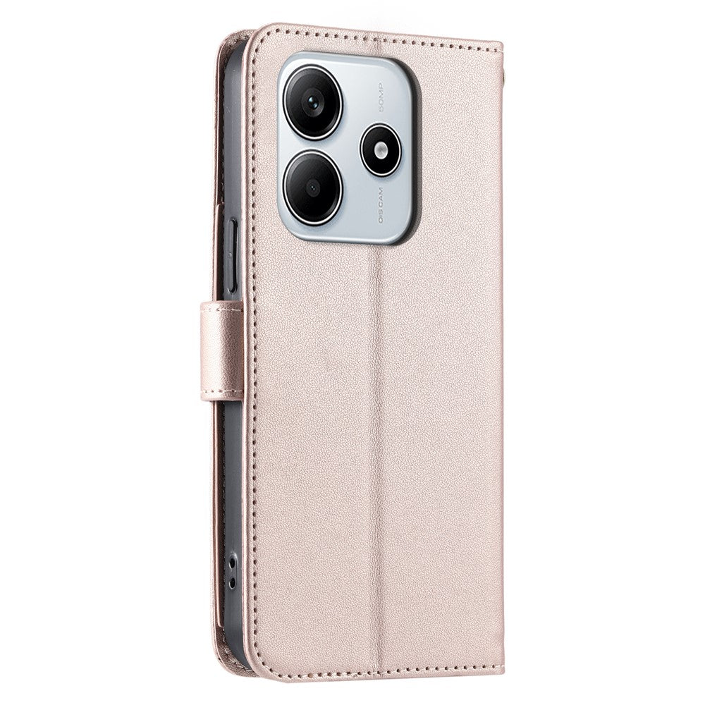 For Xiaomi Redmi Note 14 5G Crossbody Leather Case Ring Buckle Wallet Stand Rhombus Mobile Cover