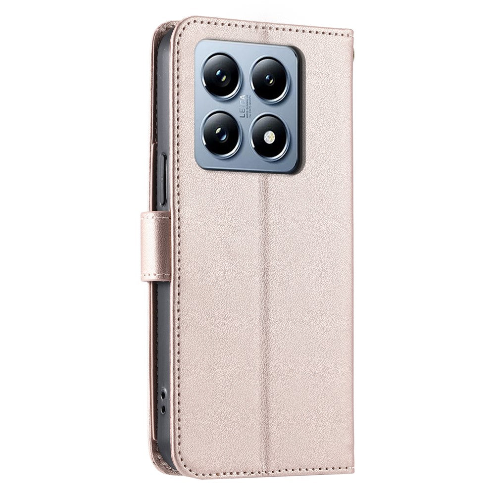 For Xiaomi 14T Crossbody Leather Case Ring Buckle Wallet Stand Rhombus Mobile Cover